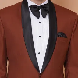 favoroski Men Solid Single Breasted Formal, Wedding Blazer image 4