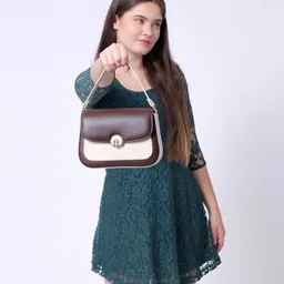 lakura Women Brown Hand-held Bag image 3