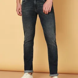 wrangler Men Skinny Mid Rise Dark Blue Jeans image 2
