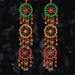 rvart WALL Hanging Aluminium, Cotton, Jute, Polyresin, Silk Windchime image 3