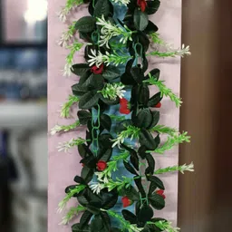 kingstyle impex Artificial Flowers Home Decoration Vine & Creepers Plant Wall Hanging Chain G555 Multicolor Rose Artificial Flower image 1