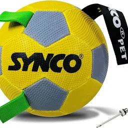 synco Yellow Dog Ball Rubber Ball For Dog & Cat-picture-20