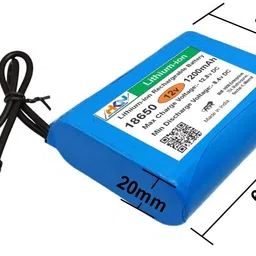 hkn 12v 1200mAh with BMS Lithium-ionBattery image 3