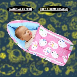 handicraft vastra 3-in-1 Baby Sleeping Bag & Cotton Carry Nest: Baby/Infant Bunting Bag, Sleeping Bag image 5