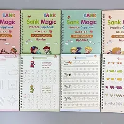 ankren Magic Practice Copybook, (4 Book + 10 Refill+ 2 Pen +2 Grip) Set-147 image 2