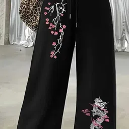 sahana style Women Loose Fit Multicolor Cotton Blend Trousers image 1