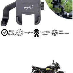 naviineha Bike Mount Holder Bicycle, Motorcycle, Scooty Fits All Smartphones Bike Mobile Holder-picture-15