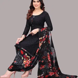 ayka clothings Unstitched Crepe Salwar Suit Material Printed-picture-40