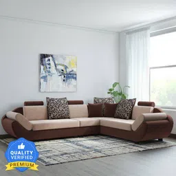 bharat lifestyle 888 L Shape Fabric 6 SeaterSofa-picture-20