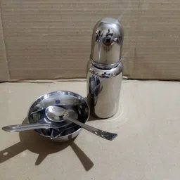 pappa Stainless Steel Baby Feeding Bottle - 220 ml image 4