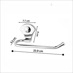 gloxy Wall Mount Stainless Steel Napkin Ring/Towel Ring/Napkin Holder/Bathroom Hanger 9 inch 1 Bar Towel Rod image 3