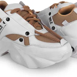 theshoegallery Womens & Girls Lace Up Sneaker Shoes For Casual Outing|| Soft Cushion Insole Sneakers For Women image 3