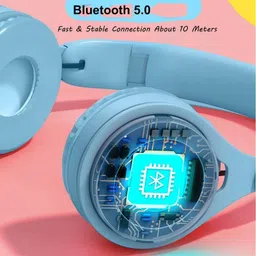 g2l Good Quality Adjustable Headphones with Hi-Fi Stereo Sound Lightweight Bluetooth Headset image 2