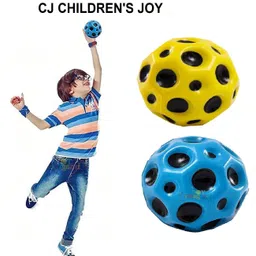 cj children's joy Toy Imagine Moon Ball for Kids – Soft Bouncing & Jumping Bounce Ball Toy Squash Ball-picture-26