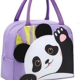 adc enterprises Cute Panda Lunch Bag for Kids | Insulated Cartoon Animal School Lunch Tote Lunch Bag-picture-25