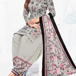 om enterprise Unstitched Crepe Kurta & Patiyala Material Printed-picture-18
