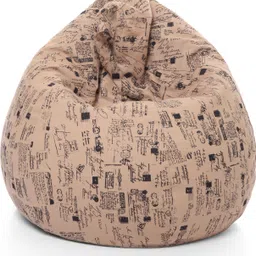 txor XXXL Classic Cotton Canvas Abstract Printed Teardrop Bean Bag With Bean Filling-picture-38