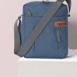 facto Blue Men & Women Sling Bag Stylish Shoulder Cross Body Office Business Messenger Bag Water Resistant-picture-20