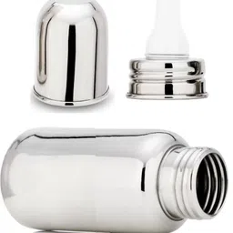 pappa Leak Proof Stainless Steel Baby Milk Bottle - 220 ml image 4