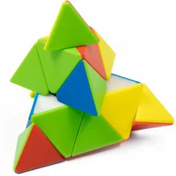 cuberkart QiYi Pyraminx Magnetic Stickerless Speed Cube, Smooth & Durable Pyramid Puzzle image 3