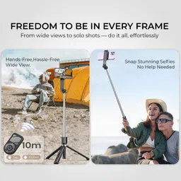 Bestor Selfie Stick Tripod with Bluetooth Remote, Extendable Stand for Vlogging Bluetooth Selfie Stick image 5