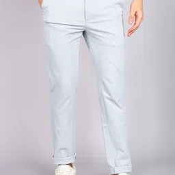 killer Men Relaxed Grey Cotton Blend Trousers image 1