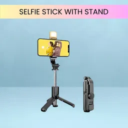 YAROH R1S Long Selfie Stick, Tripod Stand With Remotefor Selfie, Vlogging, TravelAQ177 Tripod image 1