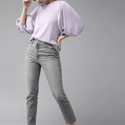 roadster Casual Regular Sleeves Solid Women Purple Top-picture-10