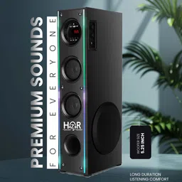 HZR Multimedia Dj Box Music System Home theatre 120 W Bluetooth Tower Speaker image 2