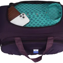 we travel 60 L Strolley Duffel Bag - Duffle Bags With Wheels For Men and Women - Purple - Large Capacity-picture-41