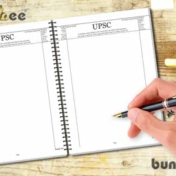bungbee UPSC mains (1050 Pages) Answer Writing Practice Booklet - Pack of 5 Books (210 Pages each) - Spiral Bound A4 Notebook Unruled 1050 Pages image 3