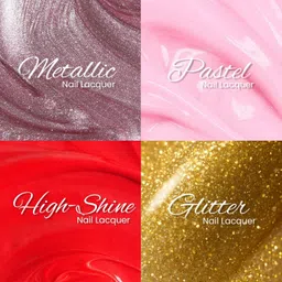 glam21 Aura Nails Nail Lacquer High-Shine Nail Enamel Chip-Free Formula Flamingo Flick image 3