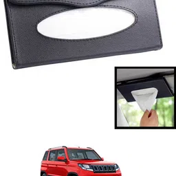 maties Universal Lightweight/Waterproof Leatherite Rectangle Black Tissue For Car-282 Vehicle Tissue Dispenser-picture-25