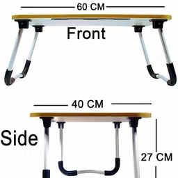 mayko & bayko Foldable multipurpose Table Wood Portable Laptop Table image 3