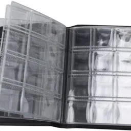 futurekart Mini Penny Money Pocket Storage Coin Album Book 120 Holders Collection Black Coin Bank image 5