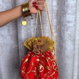 shagun shakti Women Red Potli-picture-43