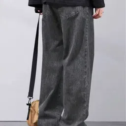 shre.ce Men Regular Mid Rise Grey Jeans image 2