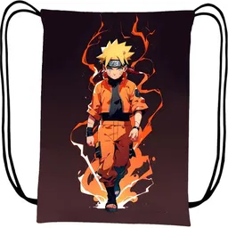 hmfurrys finest Lightweight Printed Drawstring 12 Litre Small Sports/Gym Bag for Men & Women Waterproof Backpack image 5