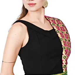 proplady Women Party, Evening, Casual Gold, Green Fabric Belt-picture-22