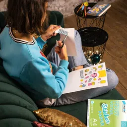 bigfalcon Premium A4 (8.5x11 inch) Size 100 Sheets Glossy Vinyl Sticker Paper 120 Micron Self Adhesive Photo Paper for Inkjet printer A4 (210x297mm) 120 gsm Inkjet Paper image 5