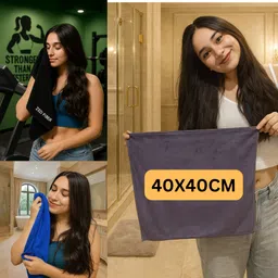 zedfiber Microfiber, Cotton 350 GSM Sport, Beach, Face, Hand, Bath Towel Set image 3