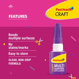 fevikwik Craft 6g | Instant glue for crafting & projects | Multi surface application image 4