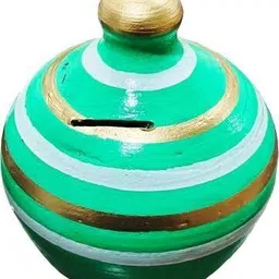 somudee Mitti Ki Gullak/Clay Gullak Large Coin Bank (Gift For Kids) Coin Bank-picture-23