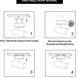 errol 3 watt color-WarmWhite,spot light,focus light,wall light Spot Light Ceiling Lamp image 5
