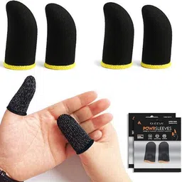 gamersgrip GAME FINGER SLEEVE FOR MOBILE Finger Sleeve.. Finger Sleeve (Pack of 4) Finger Sleeve image 1