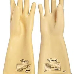 7shield Jyot 11 KV Electric Hand Gloves Shock Proof Safety Gloves Pack of 1 Pair Latex Safety Gloves-picture-15