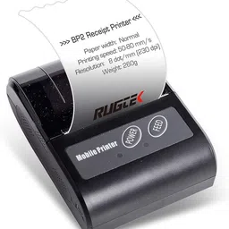 rugtek BP-02 Mobile Portable 2-Inch Reciept Printer Bluetooth Direct Thermal image 5