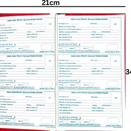 wwc | 200 Pages | 21cm x 34cm | Strong Binding for CSC, CSP, Bank Mitra & Branch Use 1-Part Account Opening Register image 3