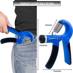 adveriq Grip HAND Grip Strength Trainer 5 to 60kg gripper Hand Grip/Fitness Grip image 3