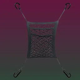 3-Layer Car Mesh Organizer, Seat Back Net Bag, Automotive Seat Back Organizers, Car Multi Pocket-image-2